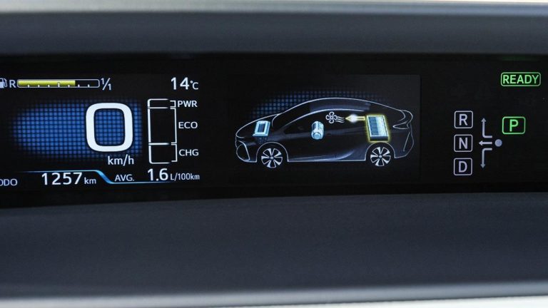 Toyota Prius Plug-in Hybrid - Batterieanzeige - bei Automagazin Plus