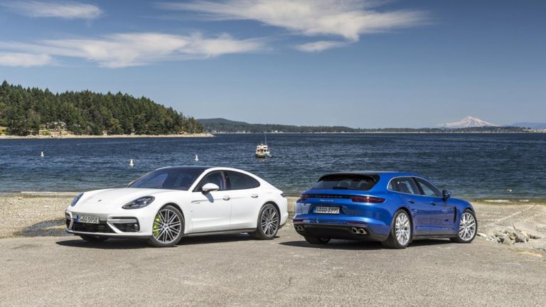 Porsche Panamera Turbo S E-Hybrid - Blau und Weiß - bei Automagazin Plus