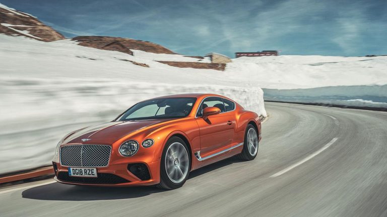 Bentley Continental GT - am Gletscher - bei Automagazin Plus