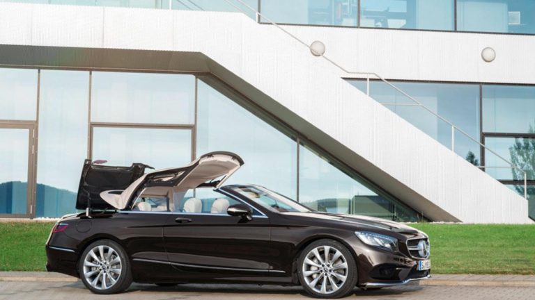 Mercedes-Benz S-Klasse Cabrio - beim Verdeck öffnen - bei Automagazin Plus