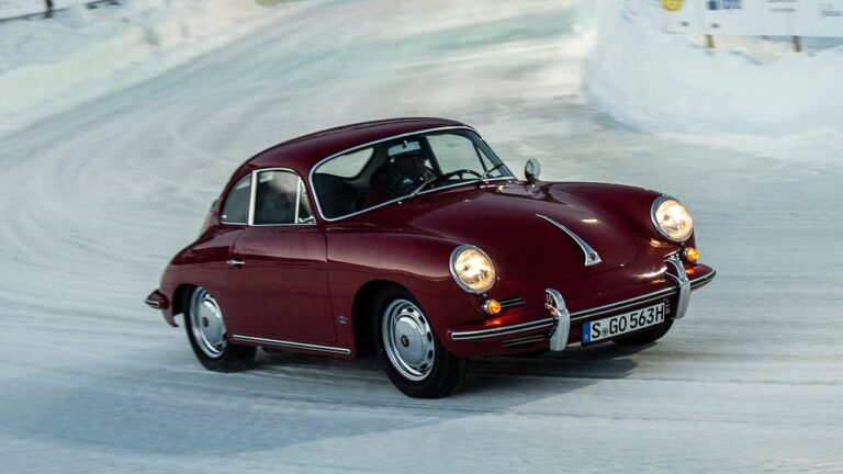 Porsche 356 B - in voller Fahrt - bei Automagazin Plus